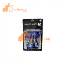 Classmate Ball Pen Crypto Zip Blue, Pack of 10 U